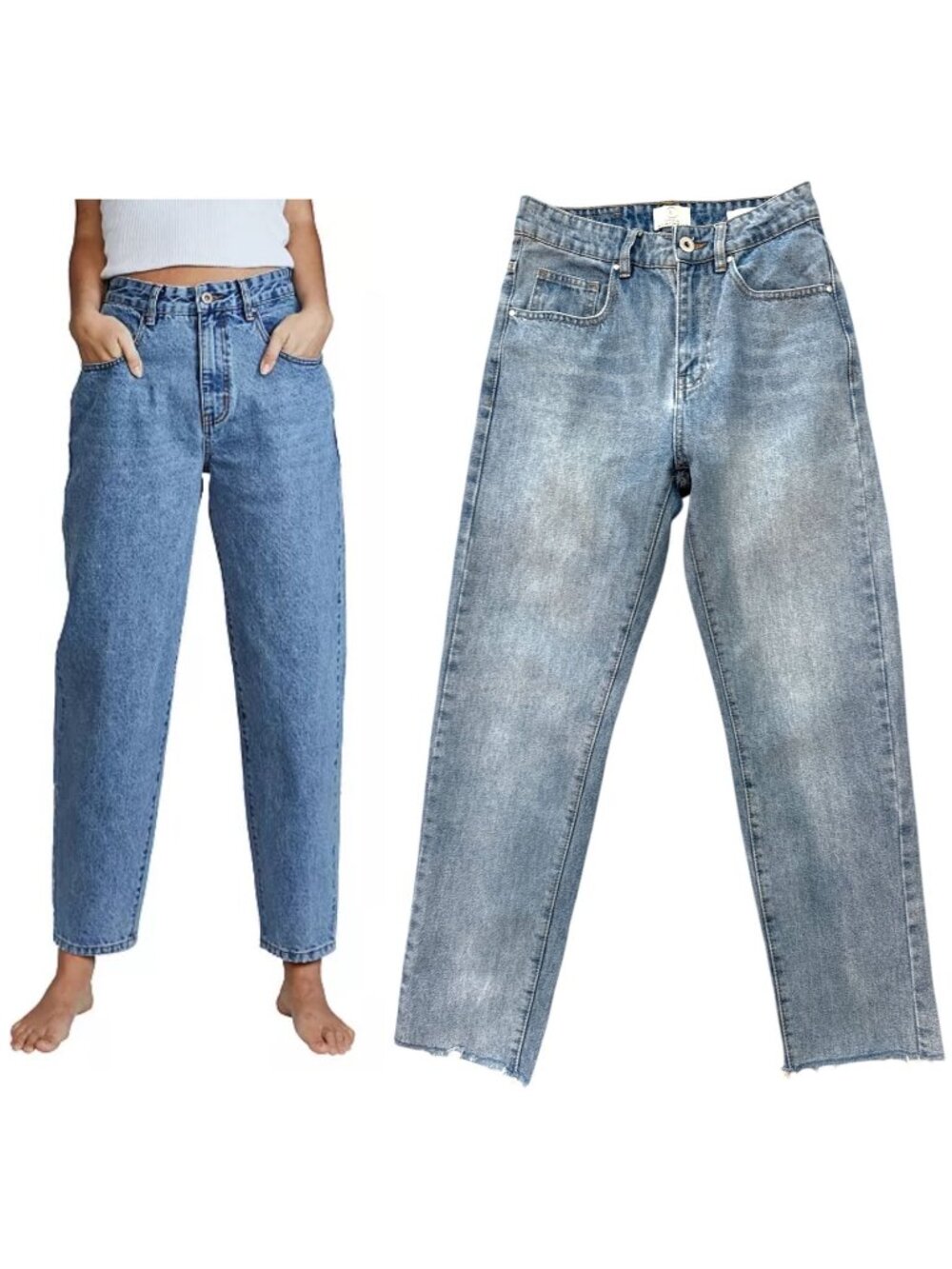 Cotton On '91 Mom Jeans | High Rise Blue Denim | Size 2